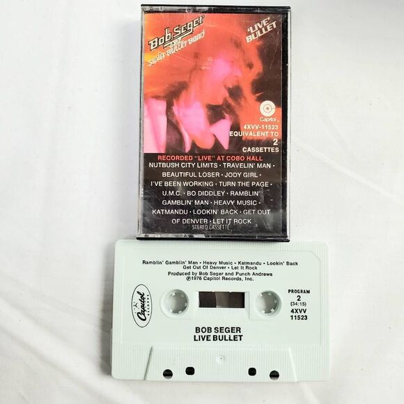 Bob Seger & The Silver Bullet Band – Live Bullet Cassette Album 1976 Capitol Rec - Picture 2 of 4